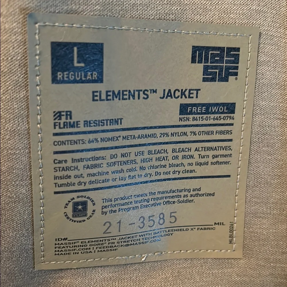 OCP Massif Elements Jacket — Military Field Jacket Weather-Resistant - Picture 7 of 7
